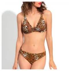 Maillot Deux Pièces Triangles Bonnet Profond Splendeur Féline