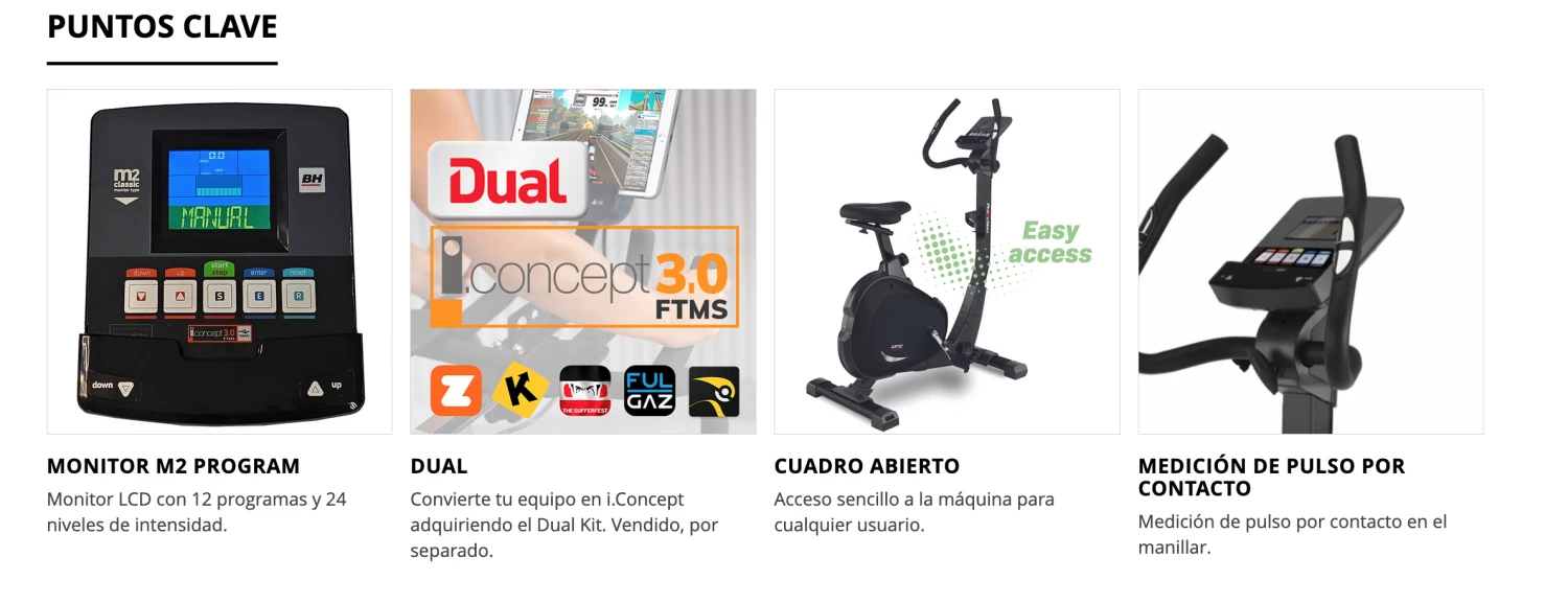 Bicicleta Estática BH ARTIC DUAL H674UB 8 Bicicleta Estática BH ARTIC DUAL H674UB - Imagen 8