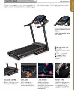 Cinta De Correr BH PIONEER R3 G6487B 7 Cinta De Correr BH PIONEER R3 G6487B -La-madrilena Ventas BH PIONNER R3 1