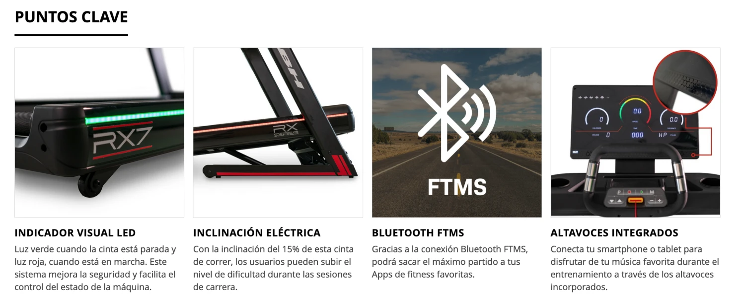 Cinta De Correr BH RX7 G6173 8 Cinta De Correr BH RX7 G6173 - Imagen 8