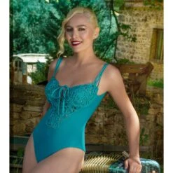 Maillot De Bain 1 Pièce Macramé Uni Chatoyant