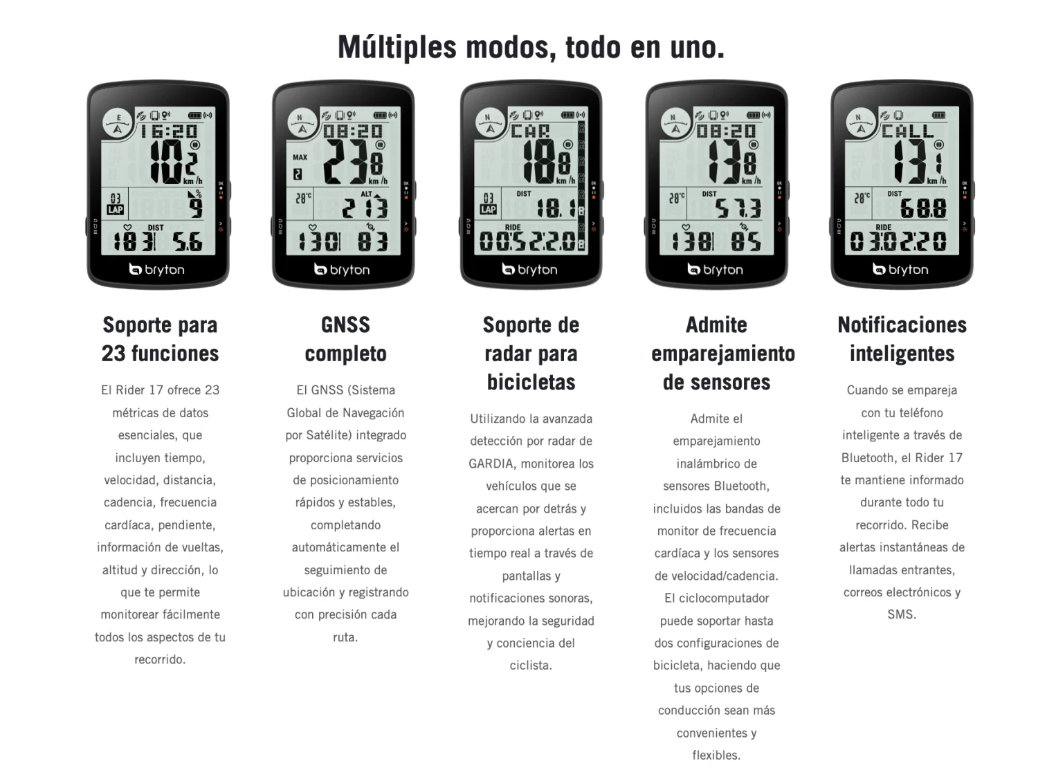 GPS Bryton Rider 17 2 GPS Bryton Rider 17 - Imagen 2