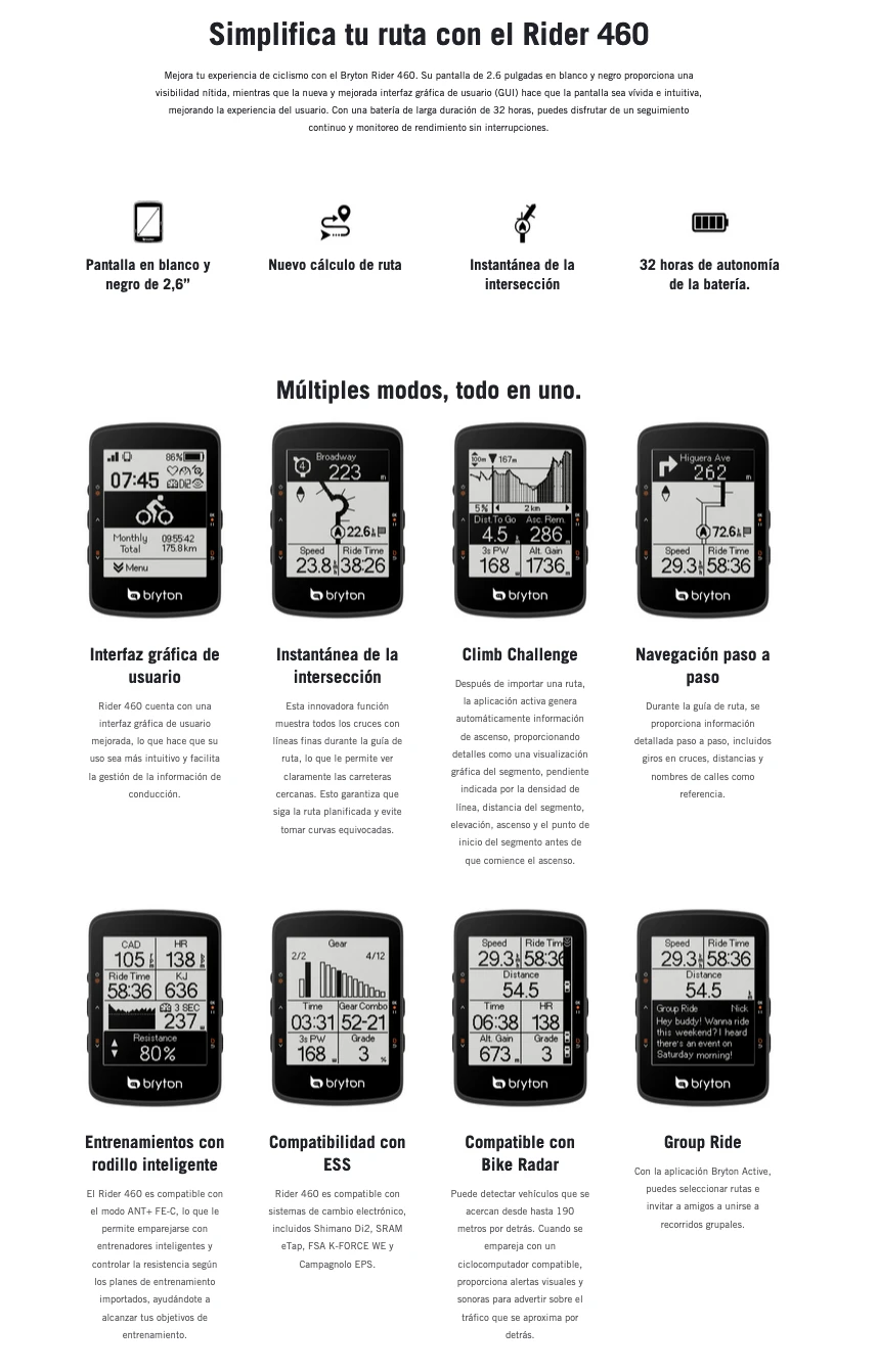 GPS Bryton Rider 460 7 GPS Bryton Rider 460 - Imagen 7