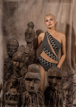 Maillot Une Pièce Body Une épaule Bleu Punch