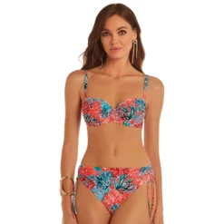 Maillot De Bain 2 Pièces Avec Coques Imprimé Coraux Amara