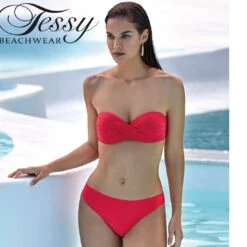 Maillot De Bain 2 Pièces Bandeau Uni Twist Alida