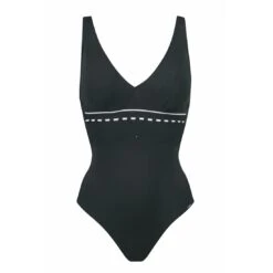 Maillot De Bain Une Pièce Noir Avec Armatures Sport Mindset