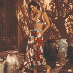 Maillot Deux Pièces Triangles Imprimé Marron Art Nautic -La-madrilena Ventas art nautic pantalon p