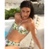 Maillot 2 Pièces Bandeau Avec Coques Envolée Tropicale