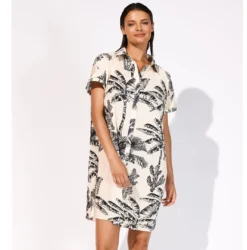 Blouse Plissée Imprimé Noir Et Blanc Chic Et Tendance