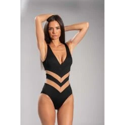 Maillot De Bain Une Pièce Body Sexy Noir Ou Blanc Daniel