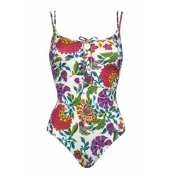 Maillot De Bain Une Pièce Avec Mousses Imprimé Eden Oasis