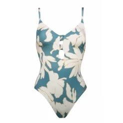 Watercult Maillot De Bain Une Pièce Avec Mousses Imprimé Floral Abstract