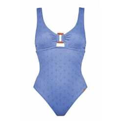 Watercult Maillot 1 Pièce Avec Mousses Bleu Island Nostalgia