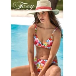 Maillot Deux Pièces Avec Coques Imprimé Multicolore Martina