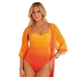 Maillot De Bain Bustier 1 Pièce Dégradé Megan