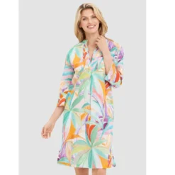 Tunique Imprimé Pastel En Voile De Coton Chic Et Tendance