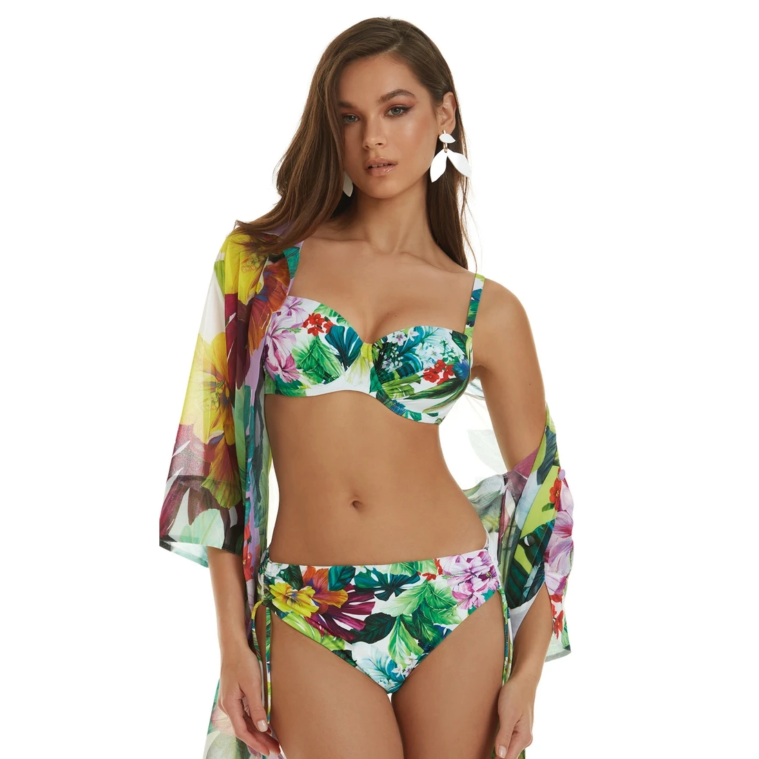 Maillot De Bain 2 Pièces Avec Coques Imprimé Fleuri Nora 1 Maillot De Bain 2 Pièces Avec Coques Imprimé Fleuri Nora