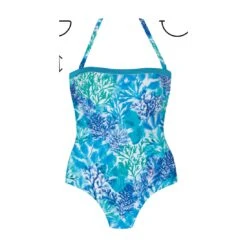 Maillot Une Pièce Bustier Avec Armatures Imprimé Coraux Ocean
