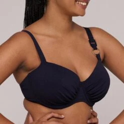 PRIMADONNA Maillot De Bain 2 Pièces Avec Coques Bonnets Profonds Uni Marine Pinner -La-madrilena Ventas pinner d