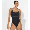 Maillot De Bain Body Une Pièce Sport Noir Sport Club