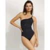 Watercult Maillot De Bain Une Pièce Une épaule Noir Urban Black