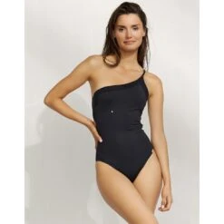 Watercult Maillot De Bain Une Pièce Une épaule Noir Urban Black