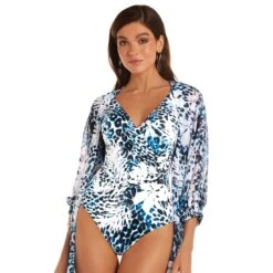 Maillot Une Pièce Gainant Avec Boucle Imprimé Panthère Ursus