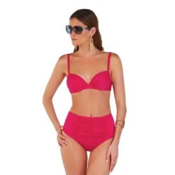 Maillot De Bain Deux Pieces Uni Violeta